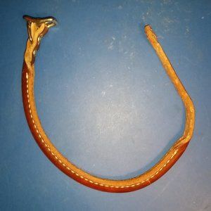 Circle Y Leather collar Small Rolled Leather
